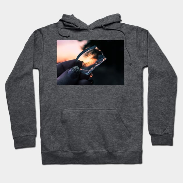 Glassshard Sunset Hoodie by lightsfromspace